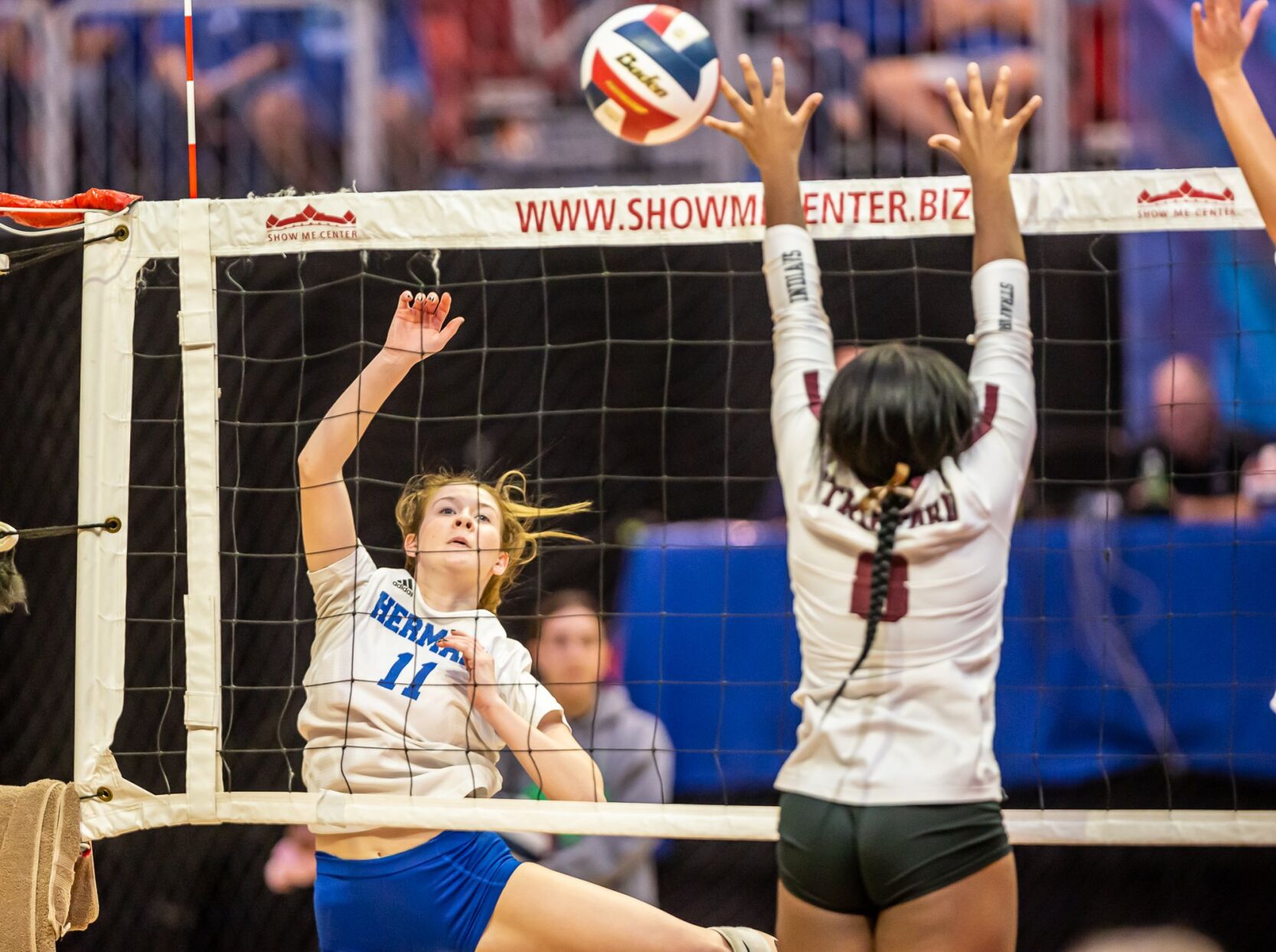 Hermann vs. Strafford girls volleyball